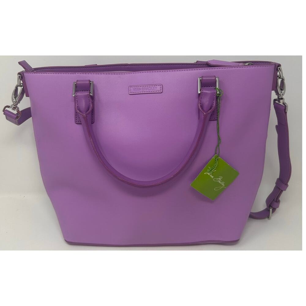 Vera Bradley Women's Lilac Composition Satchel Adjustable Straps